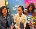 Jumpa pers produser dan pemain 
film “Dan Bandung” di sela-sela gala premiere di Cinema Citra XXI Mall Ciputra Semarang. (Sumber:  | Foto: Sakti)