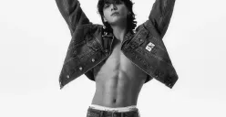 Jungkook BTS. (Sumber : Twitter/CalvinKlein)
