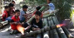 Bleguran, tradisi ngabuburit di daerah Betawi, Jakarta (Sumber : Twitter)