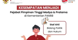 Seleksi Terbuka JPT Staf Ahli Politik dan Hukum Kemenpan RB. (Sumber : Instagram @kemenpanrb)