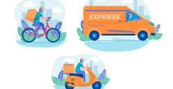 Ilustrasi kurir ekspedisi barang (Sumber : freepik)