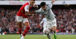 Liverpool vs Arsenal (Sumber : Twitter @Arsenalnewschan)