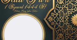 twibbon idul fitri (Sumber : Twibbonize/cahayailmu)