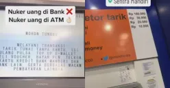 Penukaran uang baru untuk THR lebaran bisa dilakukan di beberapa mesin ATM (Sumber : instagram)