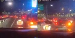 Video pengemudi mengumpati pengendara lain saat dikawal polisi menerobos kemacetan. (Sumber : Instagram @fakta.jakarta)