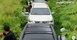 Puluhan mobil terjebak macet di perkebunan singkong pada awal arus mudik lebaran beberapa hari lalu. (Sumber : Instagram @undercover.id)