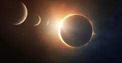 Ilustrasi Gerhana Matahari HIbrida jelang Idul Fitri (Sumber : pixabay)