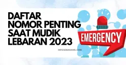 Daftar 26 Nomor Penting saat Mudik Lebaran 2023, Hubungi jika Darurat