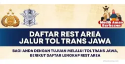 Daftar rest area di sepanjang Tol Trans Jawa. (Sumber : Polrestabes Semarang)
