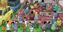 Kartu ucapan Idul Fitri Jokowi. (Sumber : instagram/jokowi)