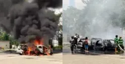 Efek Cuaca Panas Ekstrim, 4 Unit Mobil yang Terparkir Tiba-Tiba Terbakar di Banjarbaru Kalimantan Selatan, Begini Kata Polisi