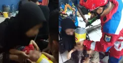 Viral Video Kepala Anak Tersangkut Kaleng Biskuit, Petugas Damkar Turun Tangan
