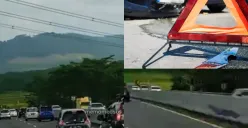 Video kecelakaan lalu lintas di jalan tol Salatiga Semarang (Sumber : Instagram)