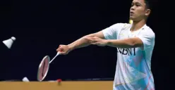 Ginting ungkap harapannya usai menyabet gelar juara di Badminton Asia Championship 2023 (Sumber : PBSI)