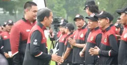 Jokowi lepas kontingen SEA Games 2023 ke Kamboja. (Sumber : Screenshot YouTube Sektretariat Presiden)