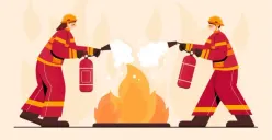 Ilustrasi pemadam kebakaran. (Sumber : Freepik)