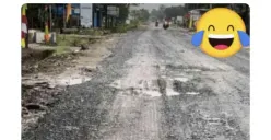 Baru Diperbaiki Jelang Kedatangan Presiden Jokowi, Jalan di Lampung Rusak Lagi Gegara Hujan