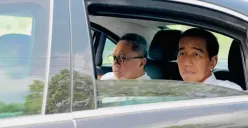 Presiden Joko Widodo didampingi Menteri Perdagangan, Zulkifli Hasan, saat sidak di Lampung, Jumat (5/5/2023). (Sumber : Biro Sekretariat Presiden)