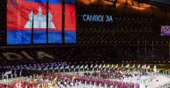 Opening Ceremony SEA Games 2023 di Kamboja, Jumat (5/5/2023). (Sumber : Instagram @cambodia_2023)