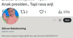 Dimaki Warganet di Twitter, Gibran Rakabuming Beri Balasan Santai Begini