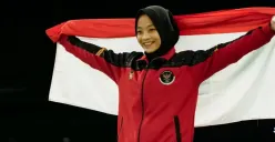Atlet pencak silat, Safira Dwi Meilani, berhasil sumbang medali emas untuk Indonesia di SEA Games 2023 Kamboja. (Sumber : Instagram @safiradwimeilani)