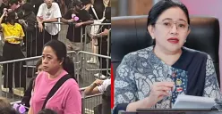 (kiri) diduga Puan Maharani saat di konser BLACKPINK di Singapura, (kanan) sedang dalam acara KTT ASEAN di Labuan Bajo (Sumber : instagram puan maharani/tiktok henzhen hartono)