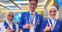 Varrel Bramasta (tengah) mendaftar sebagai bakal calon legislatif (Sumber : Twitter)