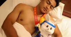 Arhan Pratama pamer medali emas. (Sumber : Instagram/pssi)