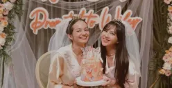 Momen saat Enzy Storia dan Jessica Mila barengan rayakan akan menikah (Sumber : instagram @jscmilla)