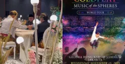 Unik, pria ini jadikan tiket konser Coldplay sebagai mahar (Sumber : Twitter Coldplay Indonesia)