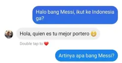 Celetukan apa artinya bang Messi? yang sedang viral di media sosial (Sumber : Instagram)