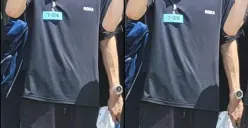 Foto perdana Kai EXO saat wamil. (Sumber : twitter/MarkasLotto)