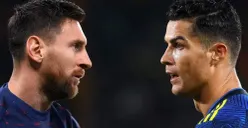 Lionel Messi dan Cristiano Ronaldo (Sumber : Twitter)