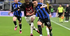 Inter Milan dan AC Milan dipastikan lolos ke Loga Champions musim depan (Sumber : Twitter)