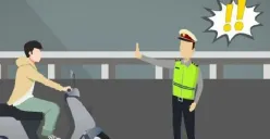 Ilustrasi tilang manual. Simak 3 aturan lalu lintas agar tidak terkena e-tilang di wilayah Semarang. (Sumber : Freepik)