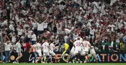 Sevilla lolos ke Liga Champions musim depan dari jalur juara Europa League (Sumber : Twitter)