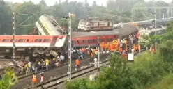 Tabrakan maut 3 kereta di India yang menewaskan setidaknya 233 orang dan 900 orang terluka, Jumat 2 Juni 2023 malam. (Sumber : ndtv.com)