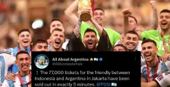 War tiket nonton Timnas Indonesia vs Argentina sampai disorot media asing (Sumber : Twitter)