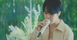 Jimin BTS dalam video klip lagu 편지 Letter, hidden track di album solonya, FACE. (Sumber : YouTube BANGTANTV)