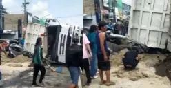 Truk Maut Timpa Mobil di Ngaliyan Semarang: Siswi SD Selamat setelah Terjebak 4 Jam di Dalam Mobil