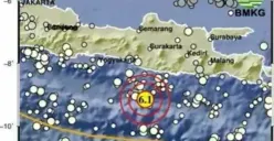Gempa Magnitudo 6,1 Guncang Pacitan Jawa Timur, Tidak Berpotensi Tsunami