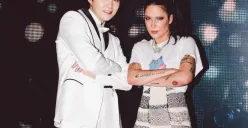 Halsey dan Suga BTS. (Sumber : Twitter)