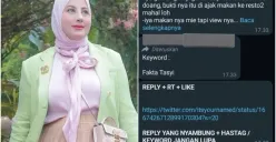 Tasyi Athasyia diduga sewa akun bayaran (Sumber : Instagram @tasyiathasyia/ Twitter @Damarudin990)