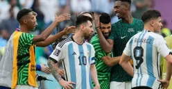 Argentina saat lawan Arab Saudi di Piala Dunia 2022 (Sumber : Twitter)