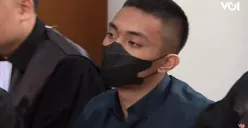 Mario Dandy saat mengikuti sidang lanjutan kasus penganiayaan David Ozora di PN Jakarta Selatan, Selasa 13 Juni 2023. (Sumber : YouTube voidotid)