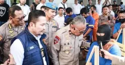 Pelaku tindak perdagangan orang diamankan di Polda Jawa Tengah. Pelaku berangkatkan ribuan TKI ilegal ke sejumlah negara. (Sumber : Dok Polda Jateng)