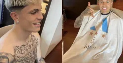 Enzo Fenandez dan Alejandro Garnacho potong rambut jelang laga FIFA Matchday (Sumber : instagram)