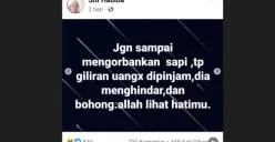 Viral Emak-emak Sindir Tetangga yang Pilih Berkurban Dibanding Pinjamkan Uang