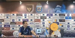 Lionel Scaloni saat konferensi pers (Sumber : instagram @terangmedia)