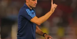 Pelatih Timnas Argentina, Lionel Scaloni tidak terkesan dengan pemain Timnas Indonesia. (Sumber : Twitter)